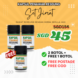 KAPSUL PENAWAR RESDUNG - SET JIMAT (3 BOTOL)