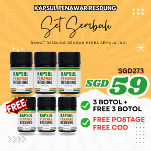 KAPSUL PENAWAR RESDUNG - SET SEMBUH (6 BOTOL)